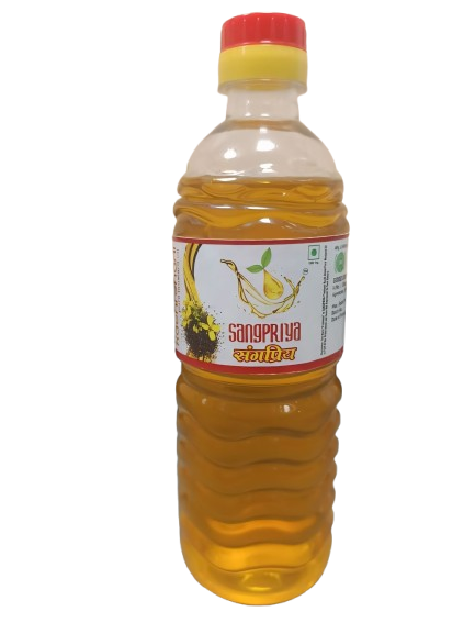 450g Sangpriya yellow mustard oil bottle